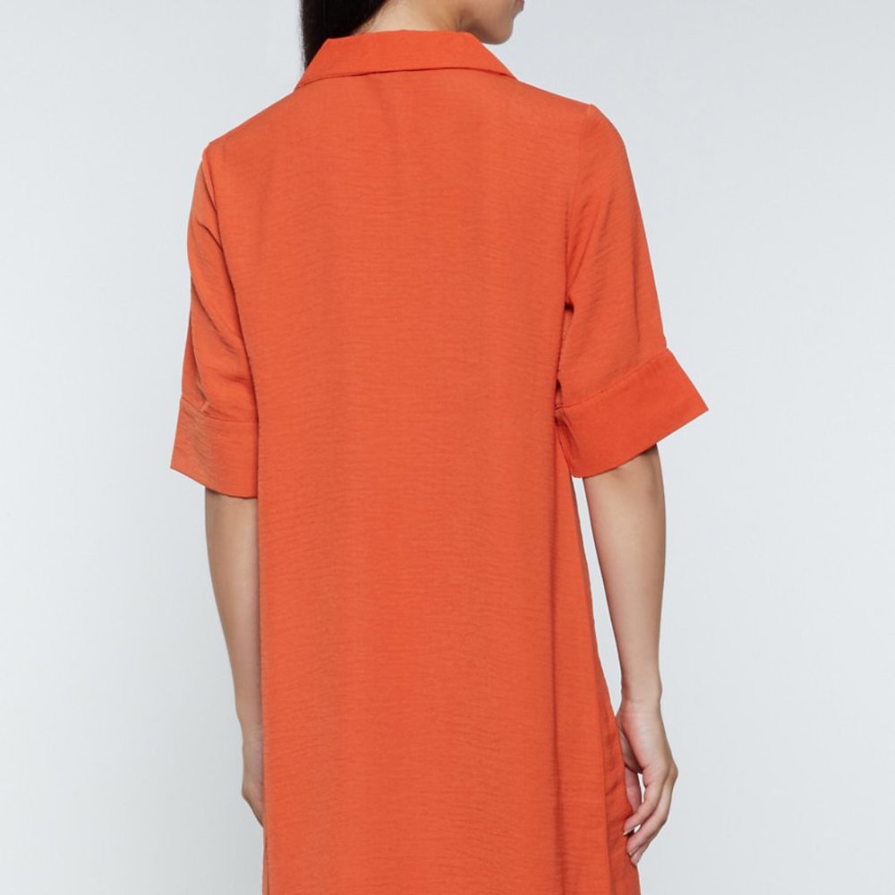 Two Button Collared Dress - Picture 3 of 5